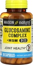 MASON NATURAL Glucosamina Complex Plus HSH com Vitamina C - Suporta Saúde Conjunta, Maior Flexibilidade e Mobilidade, 90 Cápsulas