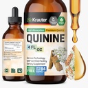 BIO KRAUTER Quinino para Cães de Perna Tintura - Extrato de Bark Cinchona - Vegan Quinine Líquido - Álcool & Açúcar Extrato Livre 4 Fl.Oz.