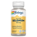 SOLARAY Selenium 100 mcg Suplemento para Mulheres & Homens - Selenium 100mcg Cápsulas, Thyroid & Imune Saúde Suporte, Levedura livre, L Selenometionina, Apoio antioxidante, Vegan - 90 Veg Caps