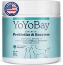 Probióticos para cães, para Gut Saúde e Saúde Digestiva, Equilíbrio de Levedura, Apoio Imune, Probióticos de Cão e Enzimas Digestivas, Mais de 1 bilhão UFC, 60 mastigação suave
