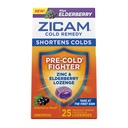 Zicam Cold Remedy Zinc Lozenges, Elderberry Flavor, Homeopático, Apazigua a garganta e tosse, Medicina de encurtamento frio, Encurta a duração do frio, 25 Contagem