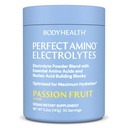 BodyHealth PerfectAmino Electrolytes Powder No Sugar, Hydration Fashing Keto Zero Sugar Electrolytes Drink Mix with Trace Minerals - Fruit Paixão - 30 Servings