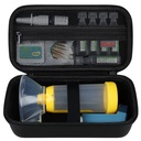 Elonbo Carrying Case for Asthma Inhaler, Inhaler Spacer for Kids and Adults, Máscaras, Inhaler Holder Asthma Travel Organize Bag, Pocket Fits Allergy Meds, Ventolin Inhaler, Preto (apenas caso)