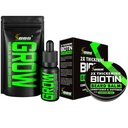 Kit de crescimento de barba w/GROW XXL Óleo de barba/Serum para o crescimento do cabelo facial para homens + 2X Espessura Biotina Mustache Cera & Balm para homens - Condicionador & amaciador - Formulado na América