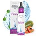 Gotas de folato de tesouro enterrado - B-9 metilado (Cálcio L-5 Metiltetrahidrofolato), Suporta a produção de energia, saúde do coração, e gravidez, 5-MTHF Suplemento Vegan Seguro, 120 Servings