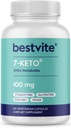 BESTVITE 7- Keto 100 mg DHEA (60 Cápsulas Vegetarianas) - Sem Estearatos