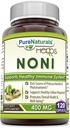 Pure Naturals Noni - 400mg Cápsulas - 120 Cápsulas