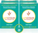UnCrave Gum - Infundido com extrato de açafrão 100% puro – desejos de controle - melhorar o humor - saúde da visão – hortelã Crisp (56 peças)