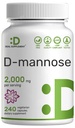 DEAL SUPLEMENT D Mannose 500mg Cápsulas (2.000mg por serviço), 240 comprimidos vegetarianos – Forma água-soluble de ação rápida – Força extra Trato urinário (UTI) Apoio à saúde – Não-GMO, Vegan Friendly