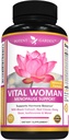 Potent Garden Relief Supplement Menopause Relief com Cohosh Preto, Isoflavonas de Soja, e Don Quai, Hot Flash Relief & Night Sweats Relief para Mulheres, Não-GMO, 60 Cápsulas, 30 Servings