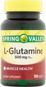 Spring Valley - L-Glutamina 500 mg, 100 Comprimidos