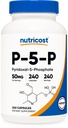 Nutricost P5P Vitamina B6 Suplemento 50mg, 240 Cápsulas (Pyridoxal-5-Fosfato) - Vegetarian Friendly, Não-GMO, Gluten Free
