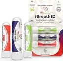 Kit de inalador nasal nasal do iBreathez Formulado por cirurgiões otorrinolaringológicos com Óleos Essenciais para Energia, Estresse, Descongestionamento e Resgate Frio ou Alergia (3 Pack)