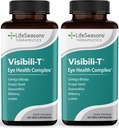 Visibili-T - Suplemento Vitamina para a Saúde dos Olhos e Visão Suporte - Raiz de cenoura, Chromium, Bilberry, Ginkgo Biloba, Extrato de semente de uva, Licopeno, Vitamina A, Lutein & Zeaxanthin - 60 Cápsulas (Pack of 2)