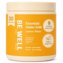 Esteja bem por Kelly Essential Aminoácidos Lemon Powder planta-baseada (10,2 onças) BCAA 9 EAA's