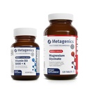 Metagenics Duo Wellness Essential: D3 5.000 + K - Suporte Imune, Saúde Óssea e Cardíaca - 60 Softgels & Glycinato de Magnésio Altamente Absorvível para Músculos e Suporte do Sistema Nervoso - 120 Comprimidos