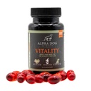 Krill Oil for Dogs - Vitality by Alpha Dog Nutrition - Reduz Alergias Cães, Coceira, & Descamação - Promove Pele Saudável e Revestimento