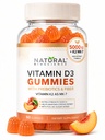 Pastilhas de vitamina D3 K2 sem açúcar - Pastilhas de vitamina D3 5000 UI+K2 MK7 80 mcg, Suplemento de vitamina K2 D3 Adultos, Vitamina D K2 para ossos, Imune, Coração, Humidade, Sem glúten, Não-GMO, Sabor de pêssego natural