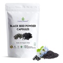Elemento Cósmico 100% Pure Black Seed Powder Cápsulas Orgânico - Vegan Nigella Sativa 450mg Black Cumin Seeds por Serviço para Saúde - 120 Cápsulas