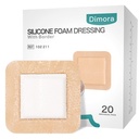 Vestido Dimora Silicone espuma com borda 20 pacote adesivo 4"x4" Waterproof Wound Dressing Bandage for Wound Care