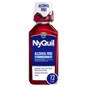 Vicks NyQuil, Alcohol Free, Tosse, Alívio Frio & Gripe, Garganta Dolorosa, Febre & Congestion Alívio, Berry, 12 Fl Oz