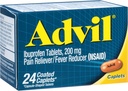 Advil Ibuprofeno Coated Caplets Pain Reliever and Fever Redutor 200 Milligram 24Ct