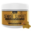 iHeartDogs Senior Super 7 Diary Dog Multivitamin - Vitamina 7-em-1 para cães Suporta Anti-envelhecimento com Antioxidantes, Probióticos, Mane Leão, Turkey Tail, & Ashwagandha para Longevidade & Aumento Cognitivo