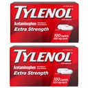 Tylenol Extra força dor alívio e febre redutor Caplets, 500 mg acetaminofeno, analgésicos pílulas para dor de cabeça, dor nas costas, dor de dente e artrite menor alívio da dor, 200 contagem