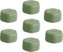 Cadence Travel Containers - Conjunto de Casos de Comprimidos - Cápsulas de Viagem Magnética, Medicina Diária Organizador de Comprimidos, Suplementos e Vitaminas - 7 Flex Smalls (0,56 onças) para Organizador de Comprimidos Semanais - Eucalyptus