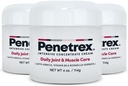 Terapia articular e muscular Penetrex - Conforto calmante para as costas, pescoço, mãos, pés - Esfregadura Corpo inteiro Premium com Arnica, Vitamina B6 HSH & Boswellia - 4 oz Cream (3 pacote)