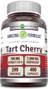 Formulações surpreendentes Tart Cherry Extract 700 Mg Extract (10:1) Por cápsulas de serviço Suplemento □ Equivalente a 7000 Mg □ Não-GMO □ Gluten Free □ Made in USA (400 Count, 1 Pack)