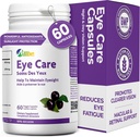 Cápsulas Oculares, Embalagem de 60 Lutein 20mg e Maki Berry 60mg Servings, Suplementos de Saúde Ocular para Adultos