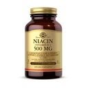 Solgar Niacin (Vitamina B3) 500 mg, 100 Cápsulas Vegetais - Metabolismo Energético - Não-GMO, Vegan, Sem glúten, Lacticínios, Kosher - 100 Servings