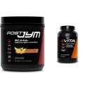 Postar JYM Ativo Matrix Pós-treino com BCAAs, Glutamina & Mais + Vita JYM Esportes Multivitamin para atletas, 60 Tablets