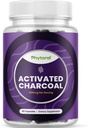 Pure Actived Charcoal Pills Detox & Cleanse - Purifing Coconut Cápsulas com 1200 mg por serviço para Bloating Relief - Active Detoxification Supplement for Body & Gut Health - 90 Count