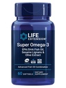 Extensão de vida Super Omega-3 EPA / DHA Óleo de peixe, Lignans Sésamo e Extrato de Oliva – Saúde do Coração, Saúde do Cérebro, Apoio à Saúde Inflamação, Suporte à Saúde Colesterol, Sem Glúten, Não-GMO, 60 Softgels