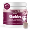 Fera Pets Suporte de bexiga - Cranberry para cães e gatos - D-Mannose & Marshmallow Root - Suporte de Trato Urinário - Suporta pH urinário normal - Imunidade de impulsos - 60 Scoops