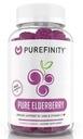 PUREFINITY Gummies de amora com sambuco, vitamina C, e zinco – seu suplemento diário perfeito 3-em-1 para crianças e adultos – sem glúten, não-GMO, Vegan, 60 contagem