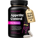 Unaltered Appetite Supressor para as mulheres - Ajuda a gerenciar desejos, promove a plenitude, e suporta perda de peso - Suplemento dietético natural com Picolinato de Chromium & Glucomannan - 120 Cápsulas Vegan