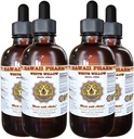 Extrato Líquido de Salgueiro Branco, Salgueiro Branco Orgânico (Sallix Alba) Tintura de Bark seco, Suplemento de ervas, Hawaii Pharm, Made in USA, 4x4 fl.oz