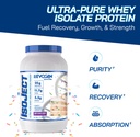 Evogen Isoject - Whey Protein Isolate , Ultra-Pure Whey Protein Powder com Enzimas Ignitor, BCAAs, e EAAs , Absorção e Recuperação melhoradas , bolo de aniversário , 25 Servings