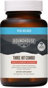 PROVISÃO DE ROUNDHOUSE Três combo atingido por Chuck Norris – queimador de gordura, impulsionador de energia e suporte de bem-estar – suprimentos de 30 dias (60 cápsulas)