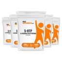 BulkSuplementos.com 5-HTP Pó - 5-Hydroxytryptophan, 5 HTP Suplemento - 5-HTP 200mg, Suporte de Humor Suplemento - Gluten Free, 200mg por serviço, 5kg (11 lbs) (Pacote de 5)