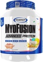 Gaspari Nutrição Miofusão Proteína avançada, Mistura de Proteínas com Proteína de Whey, Proteína de Caseína e Proteína Isolada, Baixa Gordura e Glúten Livre (Bolo de aniversário, 4 Libras)