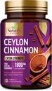 Ceilão Canela Cápsulas 1800mg - Certified Organic Canela, Engarrafado nos EUA, & Pure Extra Strength Ceilão Canela Suplemento, Pílulas Antioxidantes, Não-GMO & Gluten Grátis, Açúcar Grátis - 60 Cápsulas