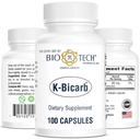 Bio-Tech Pharmacal Potássio Suplemento dietético (K-Bicarb, contagem de 100)