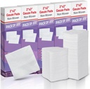 HEALQU 1000 Gauze Pads 2x2" - Soft Non-Woven 4-Ply for Tooth Extractions and Dental Procedures - Esponjas Quadradas Não Estéricas para Primeiros Socorros, Cirúrgicos, e Vestido de Feridas (5 embalagens de 200)