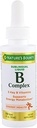 Complexo B da recompensa da natureza com B12 líquido sublingual rápido agindo Suplemento dietético 2 onça