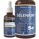 Selênio - 200 mcg, Forma de Selenometionina, 300 Servões - Vegan, Garrafa de vidro, Levedura Livre - Concentrado Líquido Sublingual - Antioxidante, Suporta Imunidade, Saúde da tireóide (2 oz.)