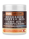 Café de Cogumelo instantâneo com Extrato de Cogumelo de Mane do Leão Ultra Concentrado para Impulso do Cérebro - Melhorar Foco, Claridade e Concentração - Net Wt. 70g/2.47 oz
